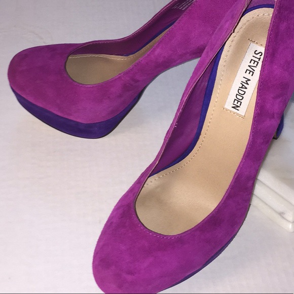 Steve Madden BEASST color block platform heels - Picture 2 of 8